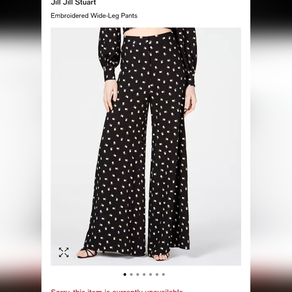 Jill Jill Stuart‎ Embroidered Wide Leg Pant Size 2 0044 - Picture 9 of 9